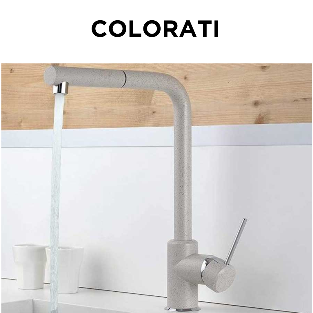 Monocomando con doccetta estraibile colorati